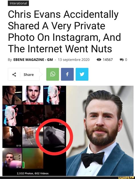 Chris Evans Accidentally Posts a D